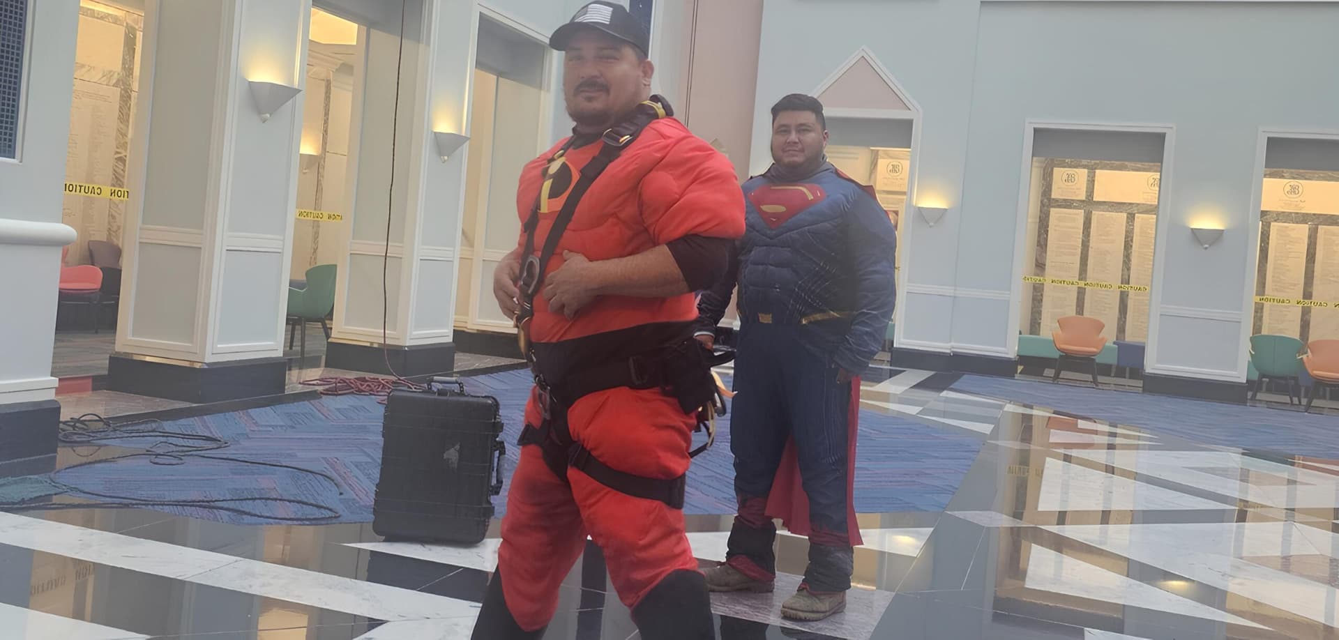 Window Cleaning Superheroes Brighten Children's Day at Cook Children's